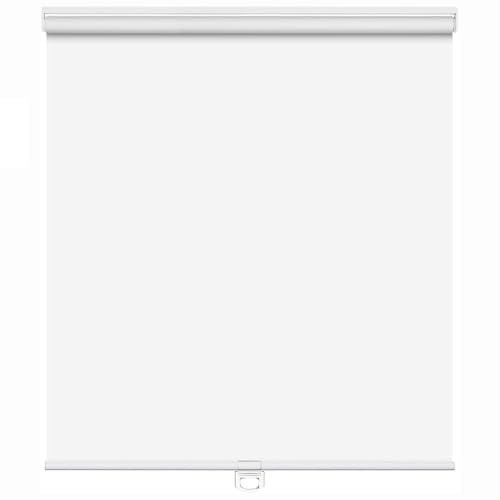 Sladdlösa mörkläggningsrullgardiner för fönster, neddragbara rullgardiner med fjädermekanism, värmeisolerande insynsskydd för sovrum och vardagsrum (White W135xH100cm)