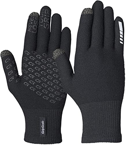 GripGrab Primavera 2 Merino cykelhandskar termisk pekskärm långfinger vår höst vinter övergångshandskar