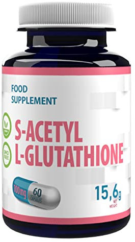 S-Acetylglutathion 100mg 60 Vegan Kapseln, Laborgeprüft, Hochdosiert, Nicht GVO