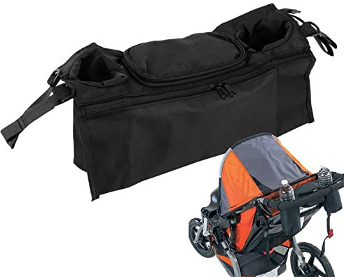 Sloane Kinderwagen-Organizer mit Getränkehalter, Kinderwagen-Organizer-Tasche für Mama, Multifunktionale Organizer-Tasche mit großer Kapazität, leichte Tragewindeln, Kinderwagenzubehör