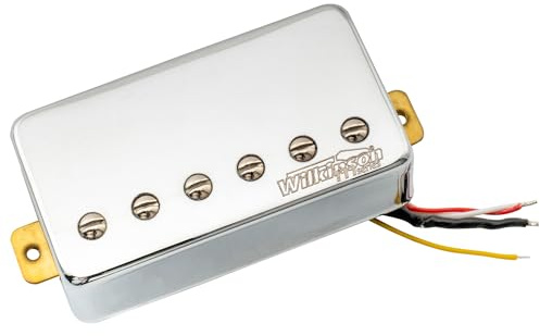 Wilkinson WOCHB Cerámico PAF Pastilla Humbucker Puente Pickup para Guitarra Eléctrica tipo Les Paul SG, Cromado