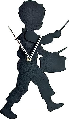 WB wohn trends Wand-Uhr Trommler-Junge, 41cm hoch, mit beweglichem Arm, Drummer von Casablanca by GILDE