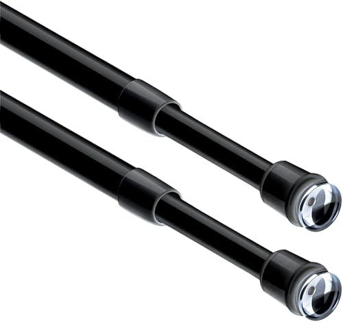 2 unità Estendibile aste per tende bastoni per tende a pressionenon è necessario forare 45-60CM