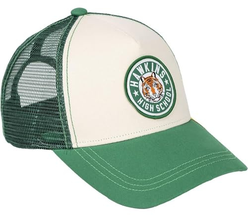 CERDÁ Life's Little Moments - Casquette à visière Stranger Things - Vert - Taille 58 Cm - Fabriquée en Polyester - Impression Stranger Things - Produit Original