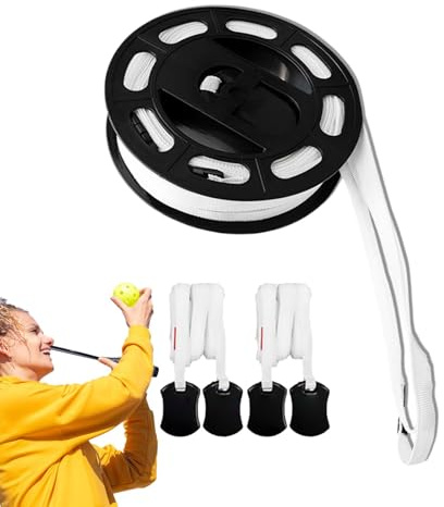 Linee di confine, marcatori da campo, linee di allenamento antiscivolo, accessori compatti per tennis, pallavolo, badminton, set portatile per bambini e adulti