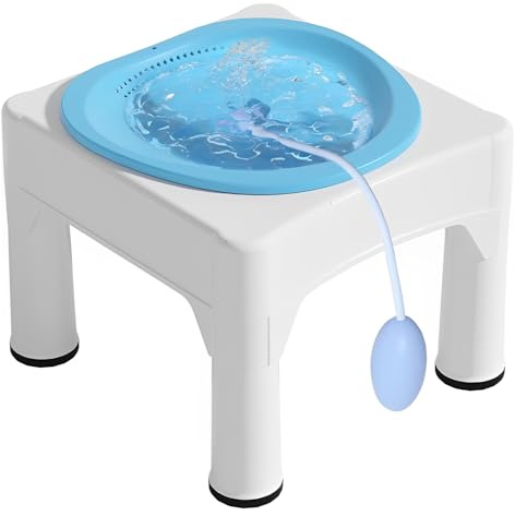 Bain d'assise pour les Hemorroide, Siège de bain Con sgabello, Siège de bain pour toilettes pour Hémorroïdes, Soins Post-partum, Yoni Steam et Femmes Enceintes