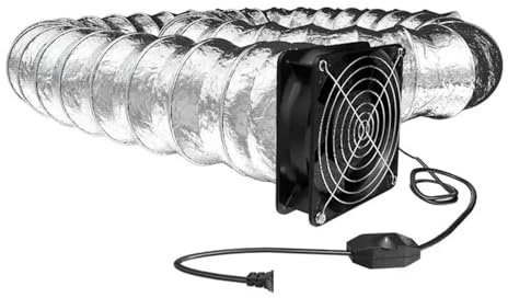NGTFDCP Ventilatore da condotto, Aspiratore di fumi domestici Ventilatore di scarico potente Stanza in affitto Condotto a cucina Ventilatore del bagno Velocità regolabile,Ventilazione