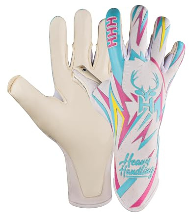 HHH Guanti da portiere per adulti e ragazzi, guanti da calcio ad alte prestazioni, guanti da portiere con palmo in lattice adesivo da 4 mm (taglia 9)