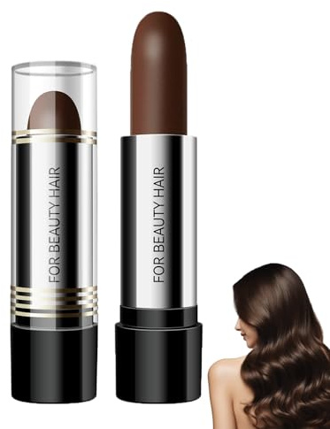 Root Cover Up Stick, copertura istantanea dei capelli grigi, colore marrone, correttore naturale per capelli per attaccatura dei capelli, radici e pagine, formula vegetale, facile da usare