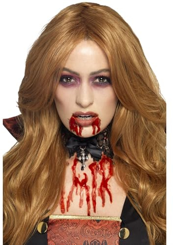 Smiffys Make-Up FX, Large Vampire Blood, Red Tube 100ml/ 3.5 oz, Cosmetics and Disguises Fancy Dress, Vampire Dress Up Cosmetics & Disguises.