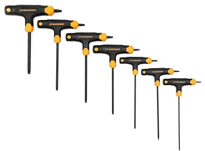 GearWrench 83517 T-Handle Torx Key Set, 7 Piece Alloy Steel