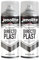 JENOLITE Directoplast Gloss Spray Paint | White | 2x400ml | for Plastic Surfaces | All Types of Plastic | No Primer Required Multi Surface Paint | RAL 9016