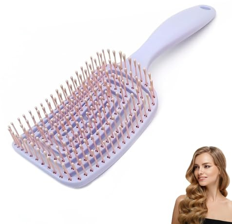 Detangler Brush & Vent Brush – Detangler & Vent Brush Set | Pain-Free Detangling, 50% Faster Drying, Wet/Dry Use, Adds Volume, Reduces Frizz