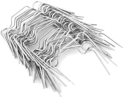 Lot de 50 pinces à ressort en acier inoxydable pour serres Vitre en verre Accessoires de jardin résistants à la corrosion Accessoires de serre