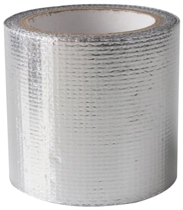 BESTYASH Silver Aluminum Reinforced Tape for Model Vehicles Heat Shielding | Friction-proof Wrap, Reinforced Adhesive Layer, Glass Mesh Backing, for Rc Hobbyists and Racing Builds