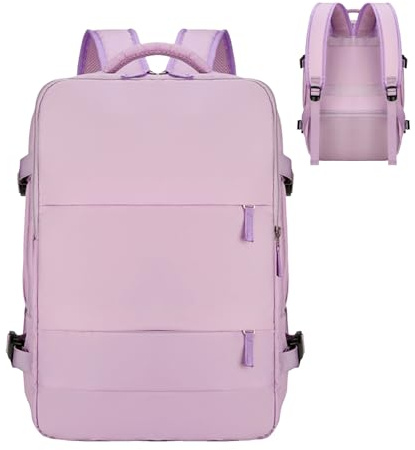 Zaino da viaggio, borsa da viaggio per oggetti personali con dimensioni approvate dalle compagnie aeree, impermeabile, multi-tasca, per voli, aereo, escursionismo, palestra, scuola, viaggi