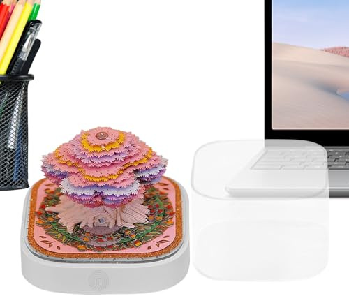 Biniveil Calendario 3D Art 2026, Calendario 3D Art Memo Pad 2026 – Memo Pad da scrivania a strappo con luce per studenti, adolescenti, adulti, insegnanti e bambini