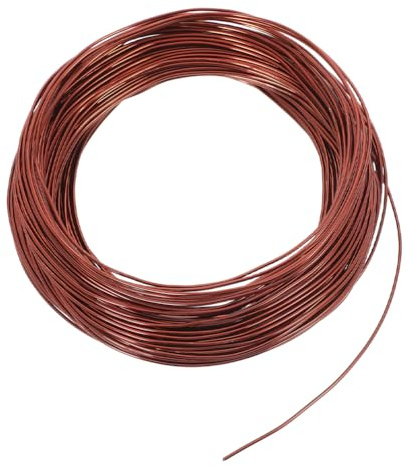 SILENRADAWN Alambre de Aluminio Flexible para Bonsáis, 1.0 Mm de Grosor, 10 Metros, Color Cobre Antiguo, Adecuado para Manualidades, Joyería Artesanal y Modelado Creativo