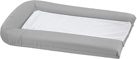 DOMIVA Wickelauflage PVC mit 2 abnehmbaren Schwämmen, Perlgrau