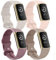 Tobfit Silicone Bands Compatible with Fitbit Charge 5 Bands for Women Men, Soft Classic Sport Replacement Wristbands Straps Waterproof Watch Band Compatible for Fitbit Charge 5 Accessories (4 Pack)