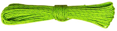 Ultra Light Dyneema Reflective Green Rope 2mm Diameter | 200kg Breaking Strain | Tent Guy Guide Rope | Suitable for Sailing, Dinghy, Yachting, Cruising, Racing (Green, 10M)