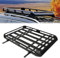 Universal Dachkorb Auto aus Stahl, 160 * 100cm Laderträger Aluminium Schwarz, bis 150 kg balastbar, 100-135cm Einstellbare Breite, Korbwanne Auto Gepäckträger