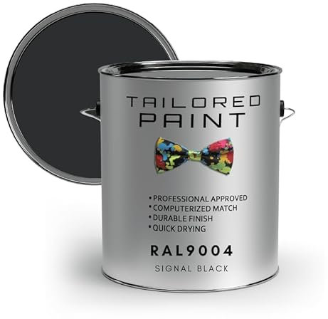 Tailored Paint uPVC Window & Door 1K Paint Brush or Spray On - Matt Finish - RAL9004, Signal Black - 100ml Tin