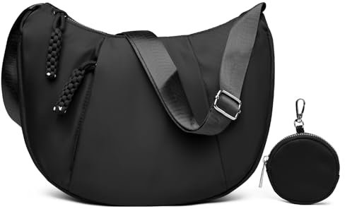 JANSBEN Nylon Umhängetasche Damen gross Mit Geldbeutel Wasserdicht Crossbody Bag Stoff Tasche Leichte Schultertasche für Mädchen Dating, Reisen, Einkaufe, Party
