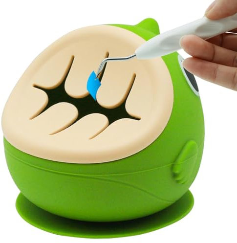 Iyalezirk Raccoglitore di Rifiuti di Diserbo in Vinile Succhiato Grande Capacità Rimovibile, Strumento in Vinile Diserbo, Scatola di Raccolta in Vinile Verde