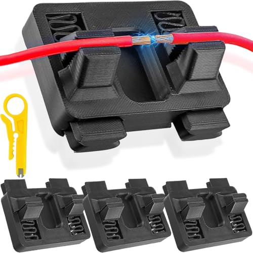 Xiatiaosann 4 piezas de soporte para soldadura de alambre eléctrico, soporte de soldadura, herramienta de reparación de accesorios para soldadura MIG, TIG, reparación electrónica y automotriz (negro)