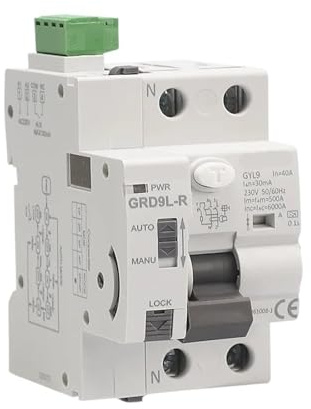 Compatible Avec Les Disjoncteurs Différentiels À Réenclenchement Automatique De Type A (40 A, 63 A, 30 MA, 100 MA, 300 MA) Et Les Interrupteurs De Sécurité 220 V.(A Type-2P-63A-300mA)
