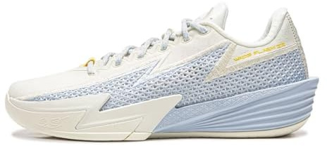 LI-NING Wade Flash 2 Men Basketball On-Court Shoes Professional Cushioning Responsiveness Sneakers Milk White/Clean Sky Blue US 11