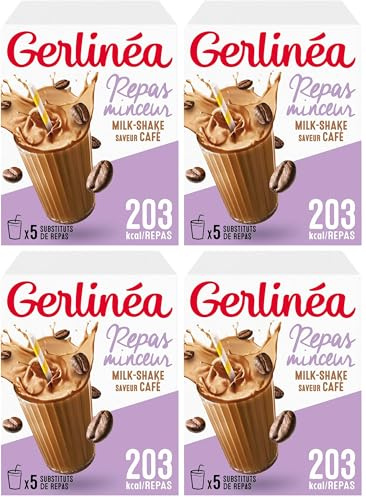 Gerlinéa - Milk-Shake Minceur - Substitut de Repas Complet et Rapide Saveur : Café - 206082