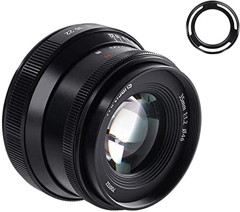 7artisans 35mm f1.2 V2.0 Obiettivo a focale fissa standard con apertura grande per Fujifilm X Mount Fotocamere mirrorless X-A1 X-A10 X-A2 X-A3 X-AT X-M1 X-M2 X-T1 X-T10 X-Pro1 X-Pro2 X-E1