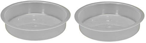 Selections Plastic Round Bird Bath Bowl for Bird Feeding Stations (Pack of 2)