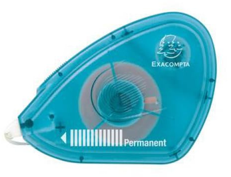 Lot de 6 Dérouleur de film adhésif permanent double-face, long. 13m
