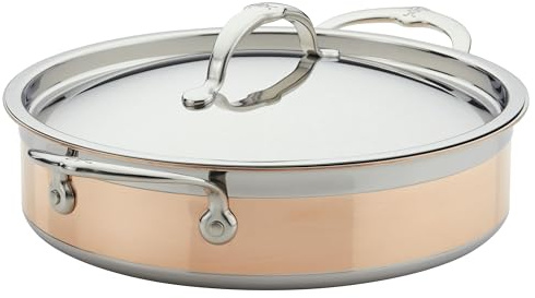 Hestan - CopperBond Collection - 100% Pure Copper Sauteuse, Induction Cooktop Compatible, 3.5 Quart