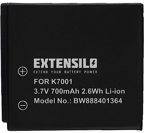 EXTENSILO Akku kompatibel mit Kodak EasyShare M320, M340, M341, M1063, M1073, M1073 is Kamera (700mAh, 3,7V, Li-Ion)