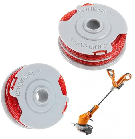 2 Pcs Strimmer Wire and Strimmer Spool for Flymo,Standard 1.5mm Lawn Mower Replacement grass trimmer wire Replacement Compatible with Flymo Contour XT/500E/500 XT/Multi Trim/Power Trim/Mini Trim
