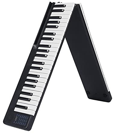 Funien Pianoforte Portatile a 88 Tasti Pieghevole Pianoforte Digitale Tastiera Elettronica Multifunzionale Piano per Strumento Musicale per Studenti di Pianoforte