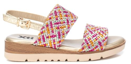 XTI - Sandalia Mujer Fucsia - Calzado Cómodo y Versátil - Moda casual - Modelo 14394802 (Talla 39)