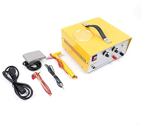 CHIMHOON Soldadora por puntos en oro y plata, 400 W, 80 A, herramienta de soldadura por puntos automática, soldadora por puntos para taller de joyería
