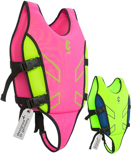 DYNAMICNORD - Premium Schwimmweste für Kinder - Designed in Germany - Schwimmhilfe von 15-19kg & 19-30kg für sicheres Schwimmen, Auftriebshilfe, Auftriebsweste, Schwimmtraining