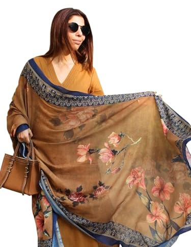 ANNI Designer Dam enkel viskos rak kurta med byxor och Dupatta