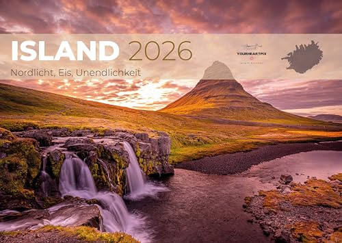 Island Kalender 2026 – Wandkalender DIN A3 mit Landschaftsfotografie, limitierte Auflage, Premium-Druck – Nordlicht, Gletscher, Naturwunder