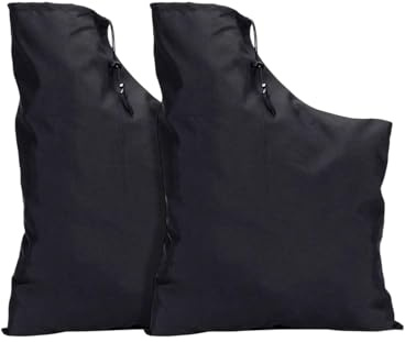 HUVZOR 2 pièces Sac à poussière pour scies à onglets - Récupération efficace de la poussière pour scies, sac à poussière de qualité supérieure universel adapté pour la récupération de la sciure(noir)