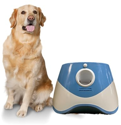 ARIQUELLE PASSION Automatic Ball Launcher for Dogs & Puppies – Interactive Dog Ball Thrower, Tennis Balls for Dogs, ChuckIt Balls, Fetch Toys, Durable for Aggressive chewers (Orange)
