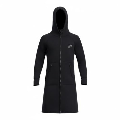 Harilla Men Diving Jacket Wetsuit Top Hooded Coat Snorkeling Jacket Neoprene With Hooded Design And Longline Coverage suitable for diving snorkeling kayak outings cool water workouts