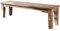 Kolonialstil Massivmöbel Sheesham grau Bank 140x40 Palisander geölt massiv Holz LEEDS #54