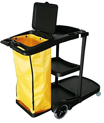 García de Pou 222.10 Carro Limpieza Con Bolsa Vinilo 100 Litros, 110 X 52 X 98 cm, 1 unidades, Negro
